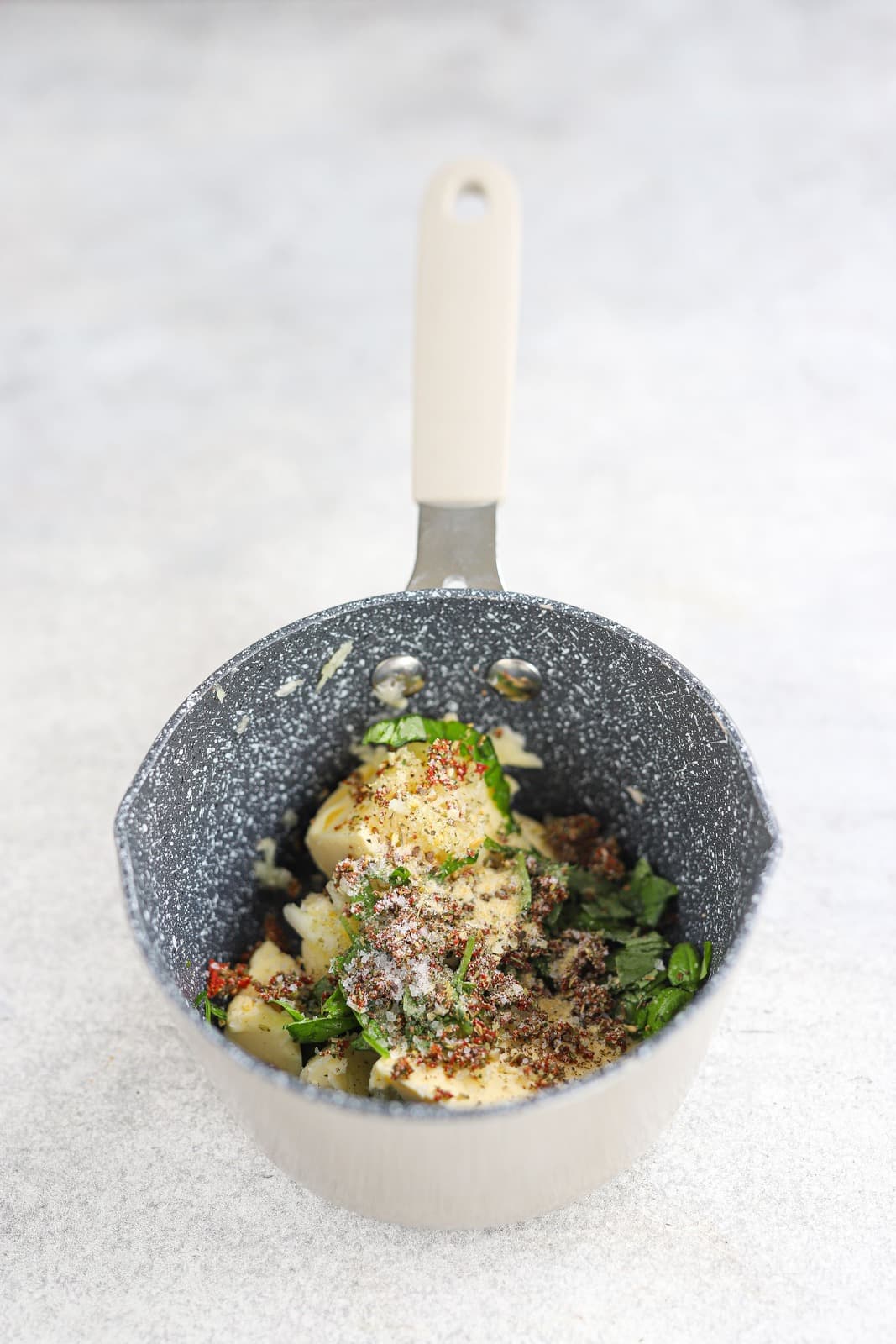 First, make the herb butter