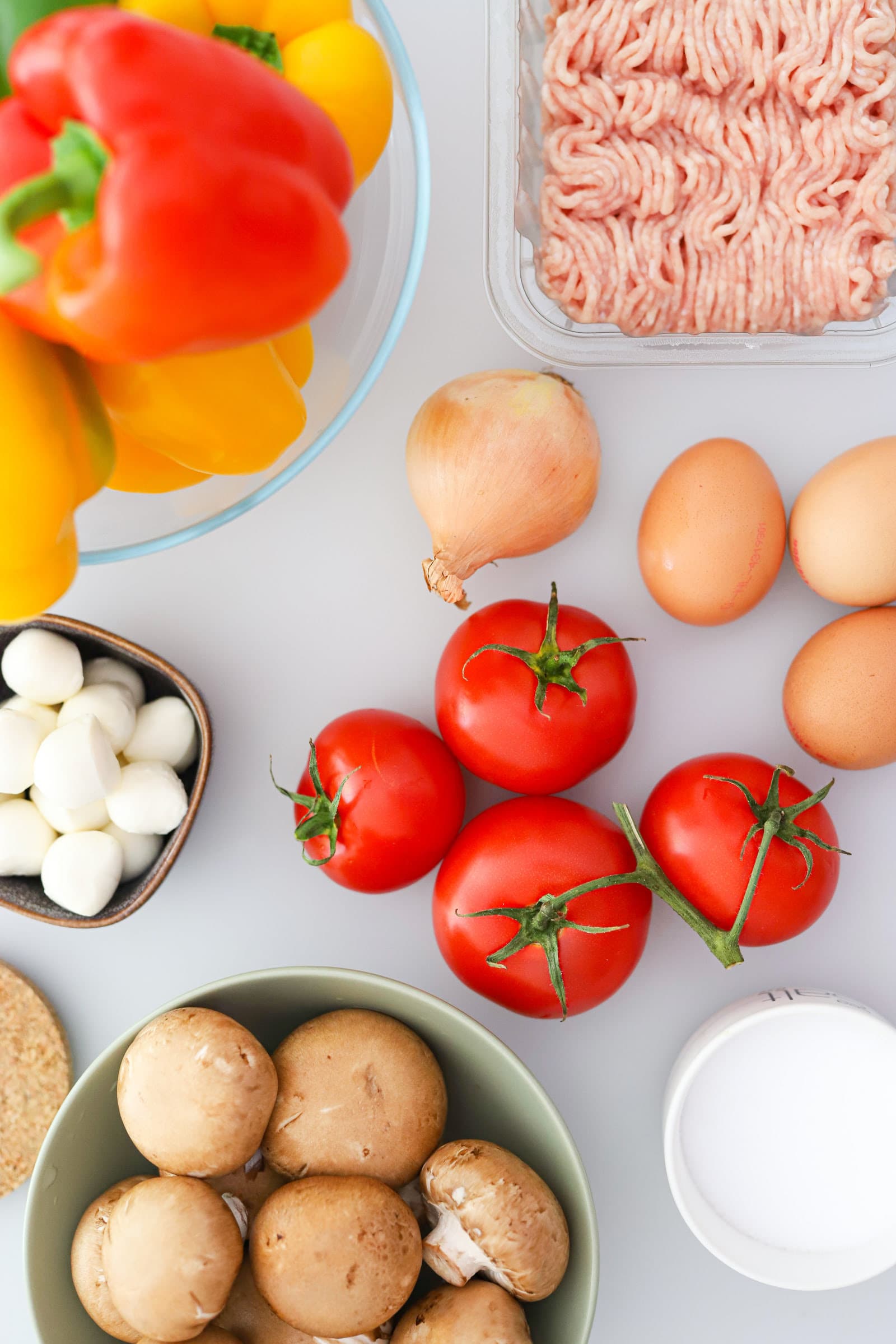 First, prepare the bell peppers