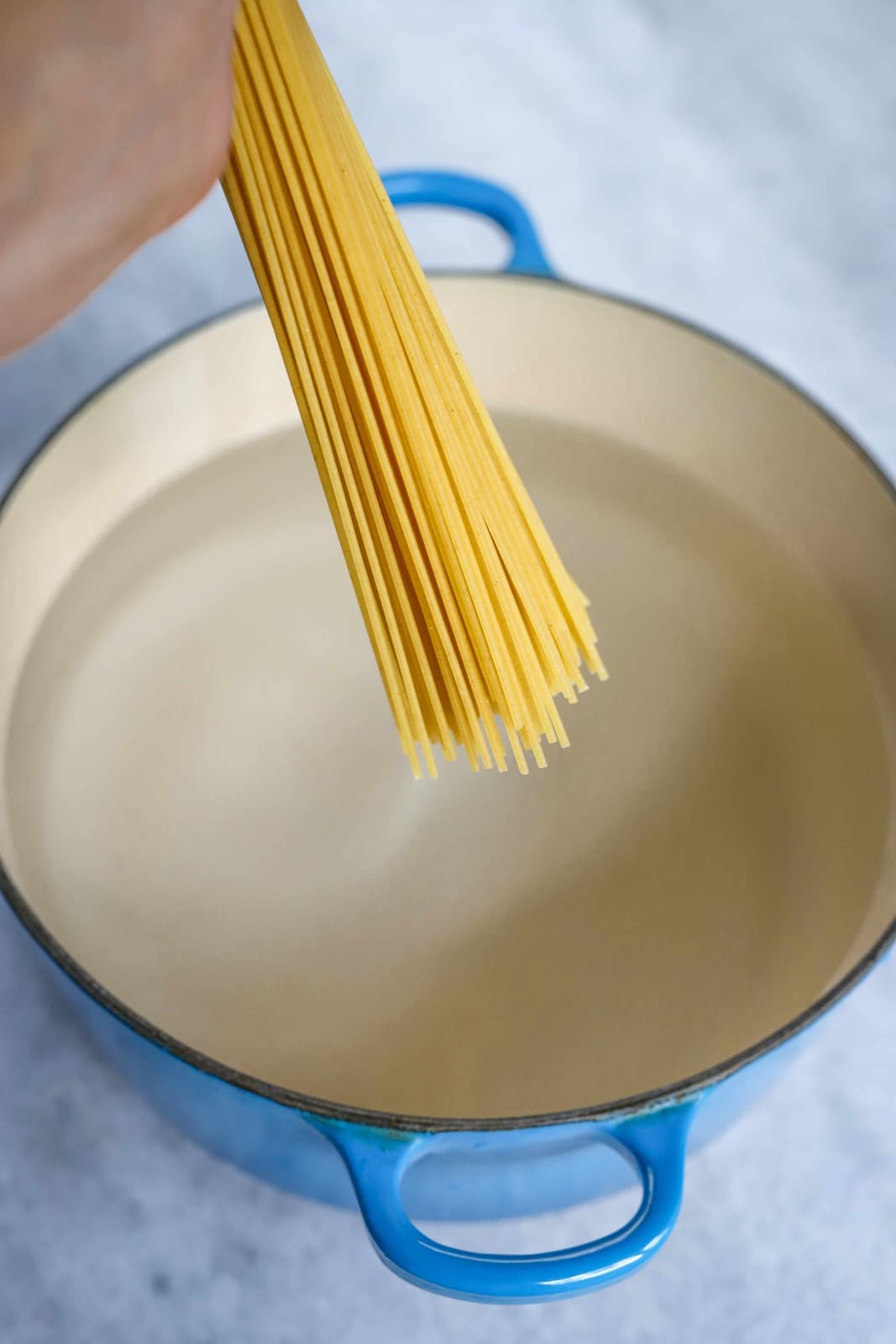 Then, cook the spaghetti