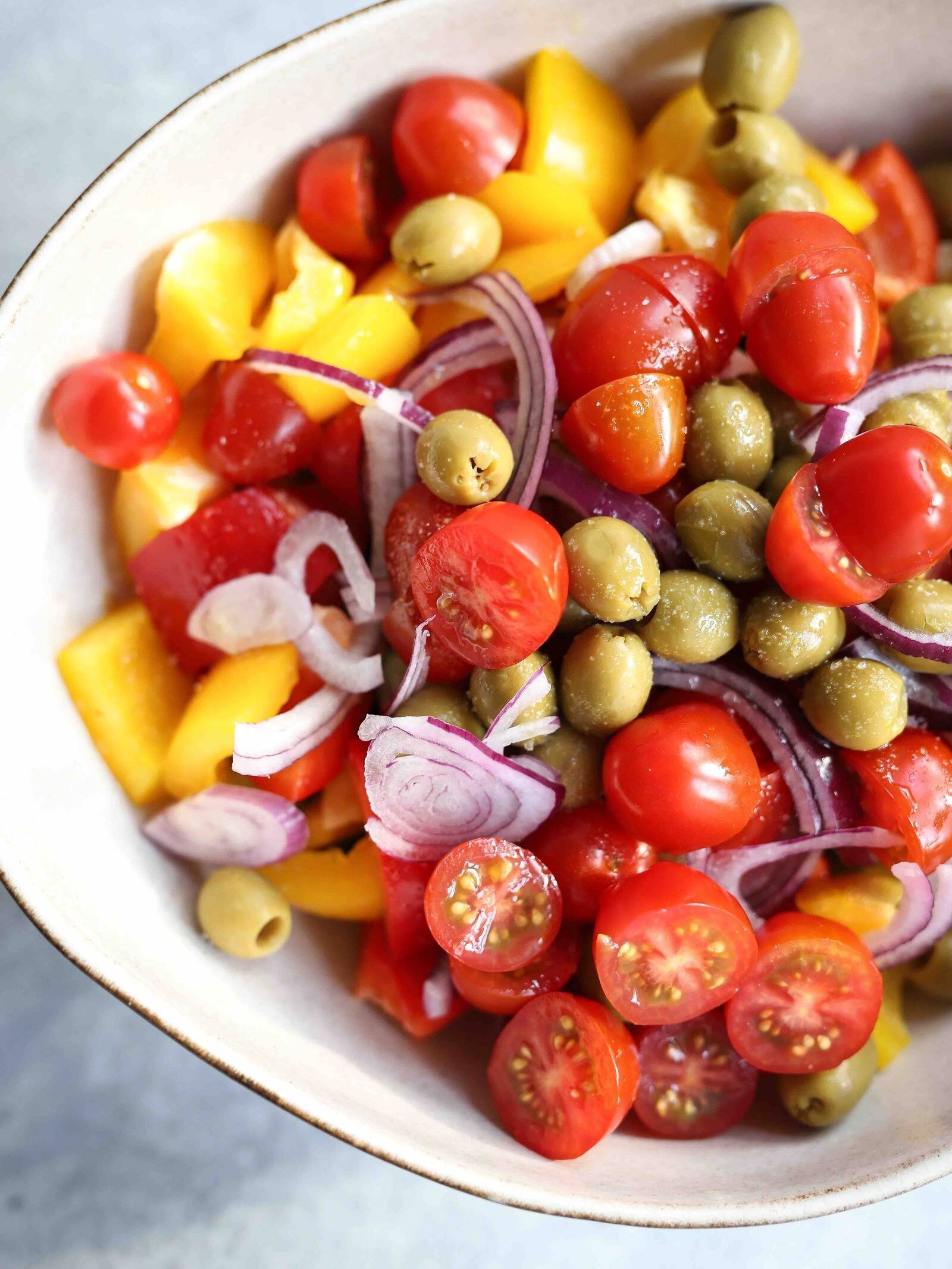 Classic Greek Salad | Cooking with Vi