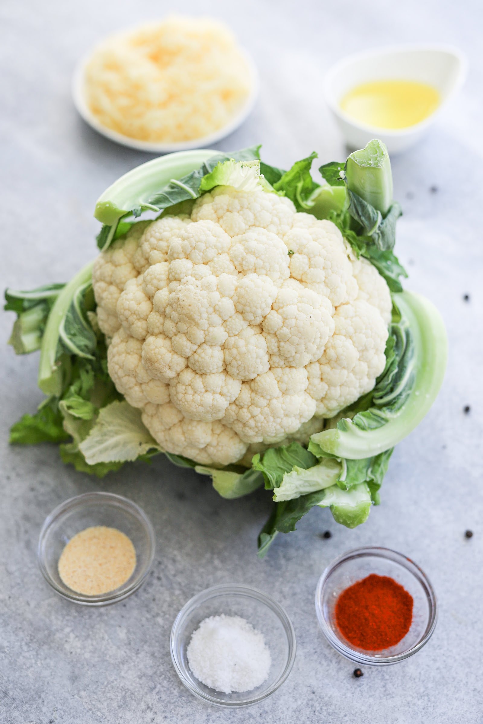 Cheesy cauliflower steaks