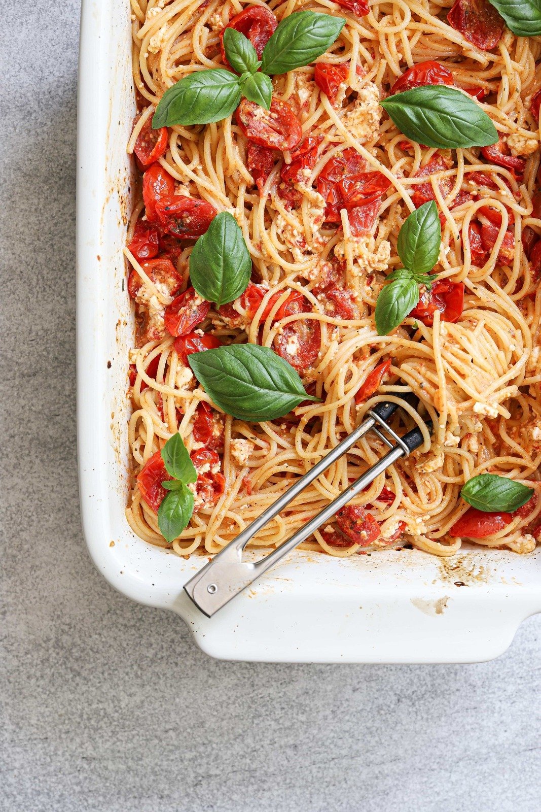 Baked feta pasta